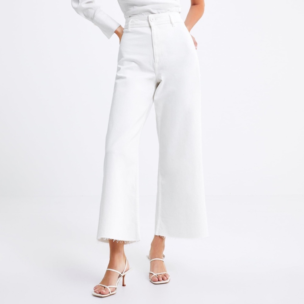 Zara Marine Straight Crop Pants